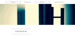 Desktop Screenshot of kulturtexte.de