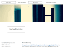 Tablet Screenshot of kulturtexte.de